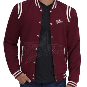 Chaqueta con letras de color personalizado para hombre, nuevo diseño, ropa de calle cálida de invierno con cuello levantado - Product Image 3