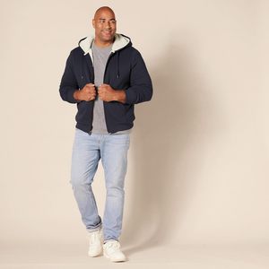 Sweat à capuche zippé en polaire polyester pour homme de haute qualité, doux, lourd, entièrement zippé, veste d'hiver, impression de logo personnalisée, OEM/ODM GK Leather - Product Image 6