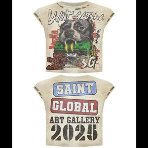 T-shirts de marque élégants, t-shirts personnalisés pour hommes avec transfert de strass, logo personnalisé, t-shirts pour hommes avec strass - Product Image 1