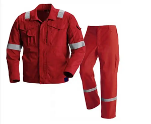 <strong>Cotton</strong> Fireproof Work Suits 2 Pieces FR <strong>Jackets</strong> <strong>Pants</strong> Uniform Oil Gas Men Reflective <strong>Safety</strong> Flame Resistant <strong>Workwear</strong> 2025