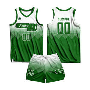 Conjunto de Uniforme de Baloncesto Profesional Personalizado 2025, Verde, Transpirable, de Secado Rápido, Estilo Retro, Tallas Grandes hasta 5XL, Nuevo y Moderno - Product Image 1