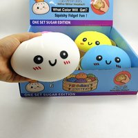Jouet anti-stress Squishy Dumplings Jumbo grande taille - 15 cm en matériau TPR pour enfants de 14 ans et plus, unisexe