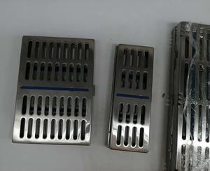 MEDICAB INSTRUMENTS Rack de Cassette de stérilisation dentaire Capacité de 5/10/20 Instruments Revêtement en céramique noire en acier inoxydable Mol - Product Image 5