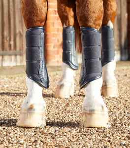 Bottes de brossage pour chevaux, durables, confortables, rembourrage absorbant les chocs, fabricant d'équipements équestres, bottes de brossage - Product Image 6