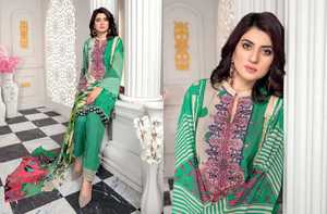 ชุดเดรสสำหรับสนามหญ้าผ้าฝ้าย100% มีซิปรูดลายดอกไม้สำหรับผู้หญิง2025ปากีสถานมีส่วนลดสุดๆ - Product Image 3