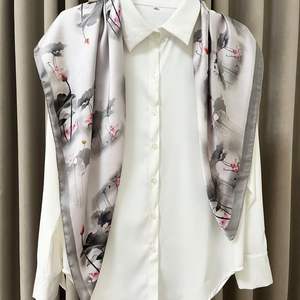 Stylish Wrinkle Resistant <b>Silk</b> <b>Scarves</b> Designed Smooth Fit <b>Silk</b> <b>Scarves</b> Best Seller In Everyday Fashion <b>Silk</b> <b>Scarves</b> - Product Image 2