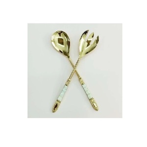 Ensemble de couverts de service à salade design de feuilles de ginkgo pour hôtel restaurant et fêtes de mariage ensemble de couverts au ginkgo de bonne qualité - Product Image 3