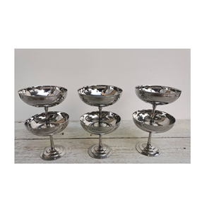 Bol à crème glacée en laiton Salade/Dessert/Crème glacée Bowlforme ronde et les restaurants utilisent 3 pièces de conception de forme différente - Product Image 3