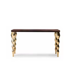 Solid Metal <b>Console</b> <b>Tables</b> Side <b>Sofa</b> <b>Table</b> With Shelf, Narrow Entryway <b>Table</b> Hallway, Ceramic Finishing Best Selling India Craft - Product Image 4