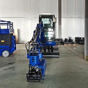 CE/Euro 5/ISO penggali mini 2.5 ton baterai lithium penggali kayu dan gergaji kayu penggali hidrolik dengan gergaji penjepit - Product Image 6