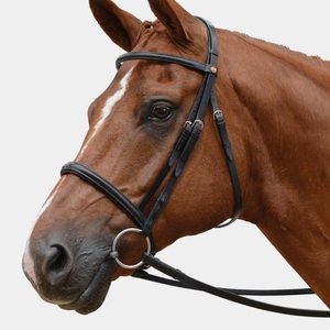 Cabecera Completa Competencia Snaffle Crystal Browband Diseño Anatómico Caballos Anatómicos Caballos de Cuero Caballos - Product Image 6