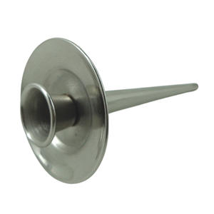 Bougeoir en métal pour la décoration de la maison bougeoir de couleur nickel-argent pour la décoration de mariage faite à la main en vrac - Product Image 1