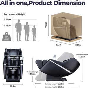 Fauteuils de massage Space Pod Intelligent 4D Bras mécanique Rail de guidage SL Voix IA Gravité zéro Haute qualité Réglable automatiquement - Product Image 2