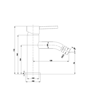 ก๊อกผสมน้ำสำหรับบิเดต์ FIEMME สีดำด้าน อุปกรณ์อาบน้ำและสุขภัณฑ์ - Product Image 4