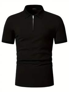 Nuevo Polo para hombre, manga corta, Piqué liso, estilo de diseñador ajustado - Product Image 4