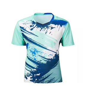 Ropa de Fitness personalizada para hombre, camiseta de gimnasio de nailon, poliéster, licra, impresión permanente, de verano - Product Image 6