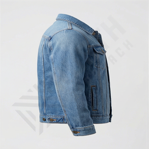 Chaqueta Vaquera de Invierno para Hombre de Alta Calidad, con Cuello Alto, Estilo Urbano, Informal y Duradera - Product Image 3