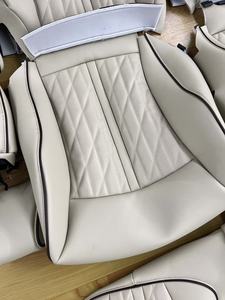 Housse de siège sur mesure pour accessoires de voiture, 5 places, cuir de luxe, compatible avec <span class=keywords><strong>Mercedes</strong></span> Benz GLE 450 350 G580 550e GLS <span class=keywords><strong>400</strong></span> - Product Image 3