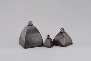 Juego de 3 farolillos de metal marroquíes con candelabros de ambiente de diseño perforado intrincado para iluminación de decoración del hogar - Product Image 4