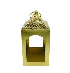 โคมไฟแก้วและเหล็กสีทองหรูหราสำหรับตกแต่งบ้านทำจากทองเหลืองสำหรับตกแต่งบ้าน - Product Image 5