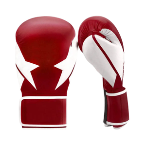 Guantes de boxeo de cuero para hombres Diseño personalizado Cuero genuino Cómodos Guantes de relleno de muñeca para luchadores - Product Image 2