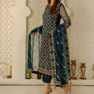 ชุดปากีสถานที่ดูดีชุด2024สำหรับผู้หญิงคอลเลคชั่นฤดูร้อน - Product Image 3