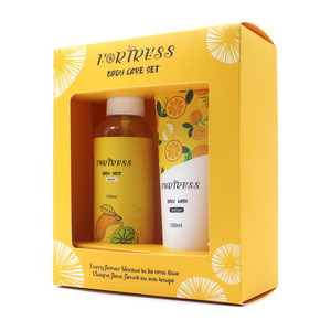 OEM Private Label Personnalisé 100 & 150ml Citron Baignoire Gel Douche Moussant Hydratant Self Care Gel Douche Coffret Cadeau Prix Usine - Product Image 1