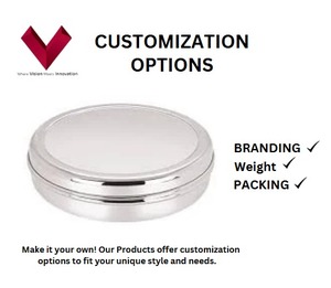 Venta al por mayor 10 cm contenedor de almacenamiento de acero inoxidable clásico estilo INS desmontable capacidad de carga de regalo 5kg Chocolate comida caramelo - Product Image 3