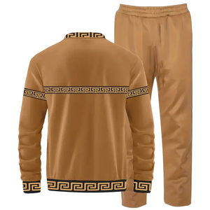 Survêtement de printemps imprimé personnalisé pour hommes 2025 respirant coupe-vent écologique polyester pantalon de survêtement veste OEM Service haut - Product Image 2