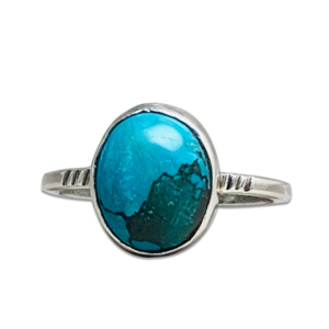 Anillo de Plata de Ley 925 único, anillo de piedras preciosas de turquesa, joyería de plata de ley 925, venta al por mayor, anillo de estilo gitano de plata - Product Image 1