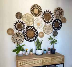Bohemian Style Wall Hangings Handcrafted Metal Fabric MDF Natural Wood Polished Excellent Wood Crafts <b>Wooden</b> Boxes Wall <b>Signs</b> - Product Image 1