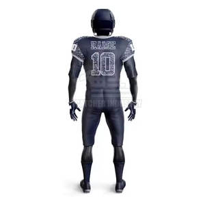 Kit de football américain avec maillot imprimé de chiffres, pantalon taille haute et rembourrage pour les hanches - Product Image 6