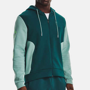 Sweat-shirt à capuche en Jersey pour homme, 52% coton, 48% Polyester, fermeture éclair complète, 600gm, Super lourd, 18oz, 100% coton - Product Image 2