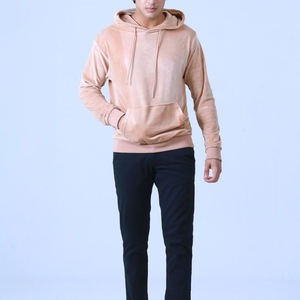 Men's Best-Style <b>Velvet</b> Pullover <b>Hoodies</b> Comfortable Winter Wear with New Latest Design Plain Dyed at Wholesale Prices - Product Image 2