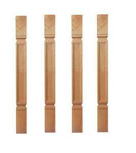 Gabinete de cocina de madera maciza, columna de poste de isla para mesas, gabinetes de islas, poste de muebles de madera clásico con estilo duradero - Product Image 4