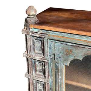 Handmade Traditional Style Teak Wooden Carved <b>Cabinet</b> <b>Rustic</b> Sideboard for Living Room or Dining Home Furniture - Product Image 4