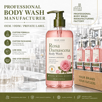 Gel Douche à la Rose Nourrissant, Hydratant, Nettoyant Doux et Blanchissant, Marque Privée OEM ODM Rosa Damascena