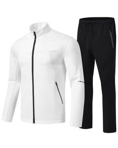 Ensemble de jogging 2 pièces en coton entièrement personnalisé pour homme – Sweat-shirt et pantalon légers et durables pour adultes - Product Image 2