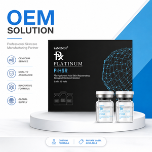 Suero Rejuvenecedor de Piel con Ácido Hialurónico Platinum P-HSR, Ampolla de 5 ml, Hidratante Profundo para el Rostro, Marca Privada OEM - Product Image 1