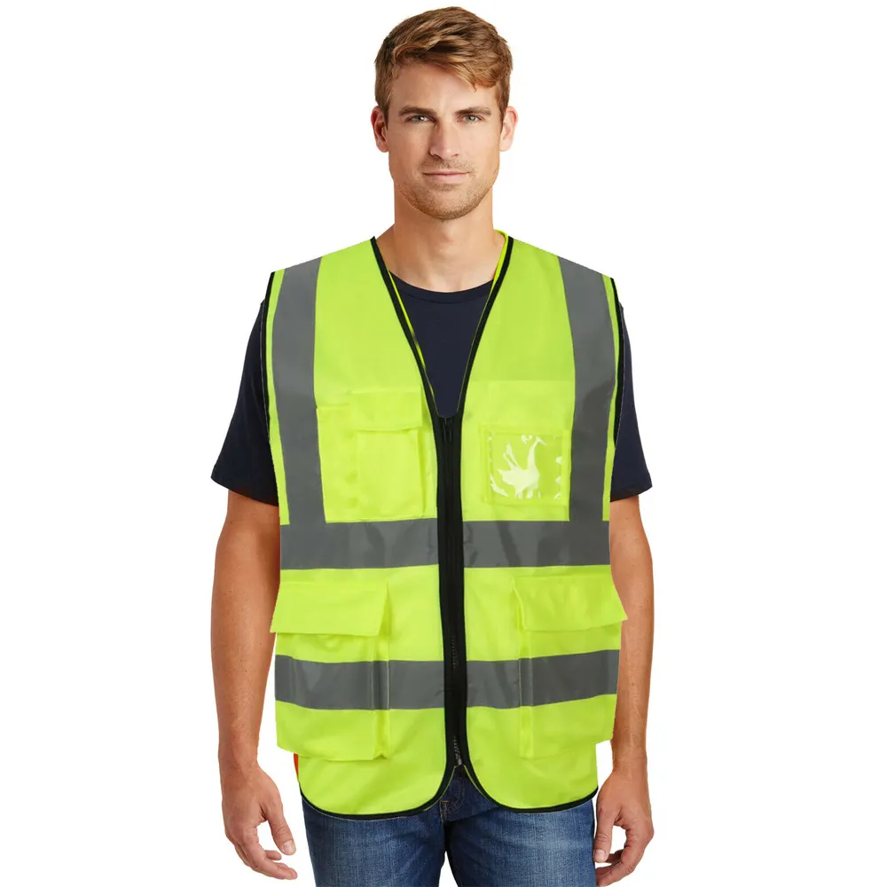 Hi Vis Safety Reflective High Visibility Work Wear Vests for MenカスタムマルチポケットセーフティワークベストBy NEEDS OUTDOOR