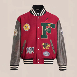 Chaqueta de Invierno para Hombre, Cómoda y Cálida, Estilo Letterman, Resistente al Viento, con Cuello Alto, Servicio OEM, Logotipo y Diseño Personalizados, Precio Razonable - Product Image 1