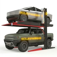 Elevador de Autos de 2 Postes con Doble Cilindro y Accionamiento Directo, 2700 kg, 6000 Libras, Columna Compartida para Garaje Doméstico