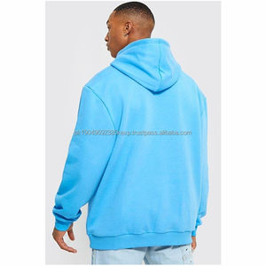 Sweat-shirts pour hommes personnalisés de haute qualité, en molleton de coton surdimensionné, sweat-shirt à capuche avec impression 3D en relief, pull d'hiver à fermeture éclair - Product Image 2