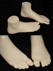 Mode noir or femme chaussette affichage forme en plastique femme vêtements modèle pied Mannequin pour magasin affichage - Product Image 2