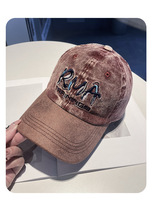 Casquette de baseball en velours côtelé bicolore avec visière en daim, broderie 3D, chapeau incurvé réglable pour hommes et femmes, lot en gros