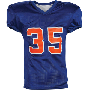 Camiseta de Fútbol Americano con Cuello en V, Manga Corta, Malla Transpirable, Poliéster, Ajuste Atlético, Ropa Deportiva de Equipo - Product Image 2