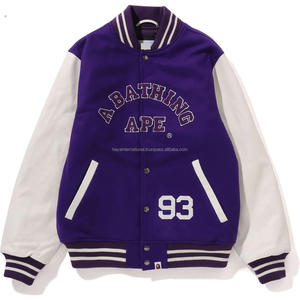 Chaquetas Varsity Casuales de Lana de Invierno para Hombre, Tallas Grandes, de la Mejor Calidad, Transpirables, Ecológicas, con Bordado, al por Mayor - Product Image 1