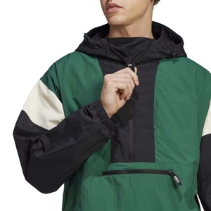 Chaqueta Cortavientos Personalizada OEM para Hombre, Sudadera con Cierre de 14 Pulgadas, Chaqueta Cortavientos Impermeable para Exteriores - Product Image 4