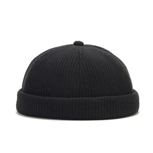 Bonnet Docker en Tricot Uni, Bonnet d'Hiver sans Bord pour Hommes et Femmes, Chapeau Aviateur Chaud et Épais sans Visière - Product Image 6