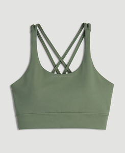 Soutien-gorge de sport sans couture personnalisé pour femme – Qualité supérieure, respirant, personnalisation du logo, maintien moyen, style épuré, idéal yoga - Product Image 1